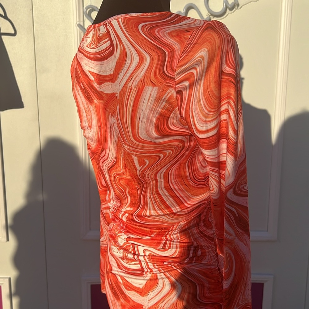 πPOSH PARTY LA LIVE SHEIN RUCHED MIDI DRESS - Picture 8 of 16